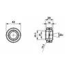 Підшипник GE 25 E 2RS/GE 25 ES 2RS Fluro