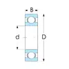Подшипник 110 (6010) NTE