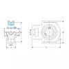 Корпус с подшипником U 204 CT