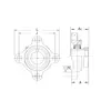 Корпус із підшипником HCF4X208-24G PEER