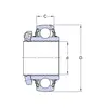 Підшипник YSP 208 SB-2F SKF
