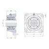 Корпус с подшипником FYNT 90 L SKF
