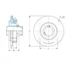 Корпус с подшипником UCFC 206 R3 PTI