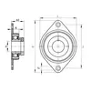 Корпус с подшипником PCSLT 20-XL INA