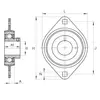Корпус с подшипником B-OBF 25 + SB 205 SS-GAY25NPPB PTI