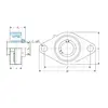 Корпус із підшипником UCFL 205/H SKF