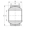 Підшипник GE 10 PB INA