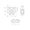 Корпус з підшипником W211K57-TPU (PER.W211RSSB57-TPU) PEER