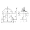 Корпус із підшипником UCPA 205 NTE
