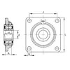 Корпус с подшипником PCCJ 40 INA