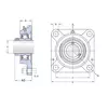 Корпус із підшипником FYJ 40 TF SKF
