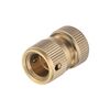 Коннектор латунный с аквастопом 1/2" на шланг 3/4" STORM