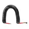 Шланг BLACK M-Flex 6.5х10мм 15м спіральний поліуретановий з поворотним шарніром латунними швидкороз'ємними з'єднаннями STORM