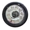 Фара круглая 12-24V LED с ободом 5в1 (Ближний, Дальний, ДХО, Габарит, Поворотник) КАМАЗ, УАЗ, ГАЗ и др. (в-во S.I.L.A. AC)