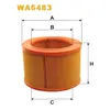 Фільтр повітря Citroen Berlingo I, C15, Xsara, ZX; Peugeot 205, 306, 309, Partner I Wix Filters (WA6483)