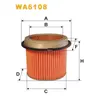 Фільтр повітря Hyundai Exel, Galloper, Grandeur, H 1, H 200, Lantra I, Pony, S Coupe Wix Filters (WA6108)