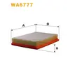 Фільтр повітря Opel Combo A, Corsa B, Tigra I; Vauxhall Corsa MK1, Tigra I Wix Filters (WA6777)
