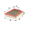 Фильтр воздуха Wix Filters (WA9863) - (Jeep Cherokee (14-16) / ( =WA9863))
