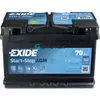 Акумулятор автомобільний 70Ah EXIDE START-STOP AGM (-/+) 760EN (EK700)