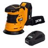 Акумуляторна ексцентрикова шліфувальна машина з комплектом JCB Tools JCB-18OS-2XB-E