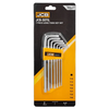 Haбор Г-обр. ключей удлиненных с отверстием TORX 7 ед. (T10H-T40H) JCB Tools JCB-5071L