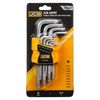 Haбіp Г-oбp. ключів TORX JCB Tools T10H-T50H з отвором 9шт JCB-5098T