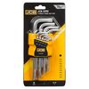 Haбор Г-обр. ключей TORX JCB Tools T10H-T50H 9шт JCB-5098