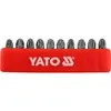 Набор насадок отверточных YATO : "Pozidriv" РZ3 x 25 мм. HEX 1/4" 10 шт.