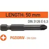 Насадка отверточная USH Industry "тонкое жало" Pozidriv PZ3 x 50 мм. удлиненная Уп. 10 шт.