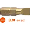 Насадка отверточная USH ISOTIN SLOT SL 5.5х0.8 х 25 мм Torsion Уп. 10 шт.