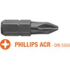 Насадка отверточная USH Industry : Phillips ACR PH2 x 25 мм (с зубцами) Уп. 5 шт.