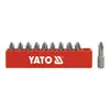 Набор насадок отверточных YATO : "Pozidriv" РZ1 x 25 мм. HEX 1/4" 10 шт.