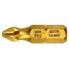 Насадка отверточная USH ISOTIN : Phillips PH3 x 25 мм. Torsion титановое покрытие. Уп. 10 шт.