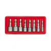 Насадки отверточные торцевые (бита) VOREL : HEX 1/4". M5-13 мм. Набор 8 шт.
