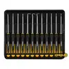 Набор отверток и крючков прецизионных VOREL : L= 165 мм SL PH TORX Cr-V 12 шт
