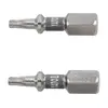 Насадка отверточная YATO TORX T10 х 25мм. HEX 1/4" покрытая никелем 2шт.