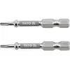 Насадка отверточная YATO TORX T8 х 50 мм. HEX 1/4" покрытая никелем 2 шт.