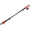 Кусторез аккумуляторный многоцелевой садовый YATO Li-Ion 18V 2АГ со съемным телеск. держателем пила 8"
