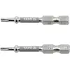 Насадка отверточная YATO TORX T10 х 50 мм. HEX 1/4" покрытая никелем 2 шт.