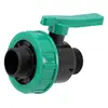 Кран кульовий до водяних пластикових труб Ø= 3/2" Х 3/2" M/M-різьб FLO з поліпроп для тиску 16Bar
