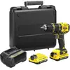 Шуруповерт аккумуляторный ударный бесщеточный FATMAX 20V для тяжелых работ 2х2А аккум 80Нм+кейс