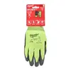 Перчатки рабочие сигнальные Hi-Vis MILWAUKEE, с сопротивлением порезам 4/D уровня, размер 11/XXL