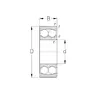 Подшипник 1309 TV C3 NKE