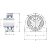 Корпус із підшипником SYF 30 TF SKF