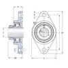 Корпус с подшипником FYTB 30 FM SKF