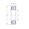 Підшипник 2210 E-2RS1KTN9/C3 SKF