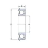Підшипник 6308 ZNR SKF