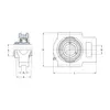 Корпус із підшипником TU 35 TF SKF