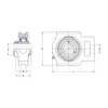 Корпус із підшипником TU 35 TF SKF