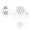 Корпус із підшипником SY 40 PF SKF